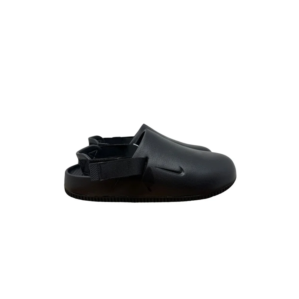 Nike Calm Mule Mens Size 9 Black FD5130-001 Adjustable Strap Foam Clogs